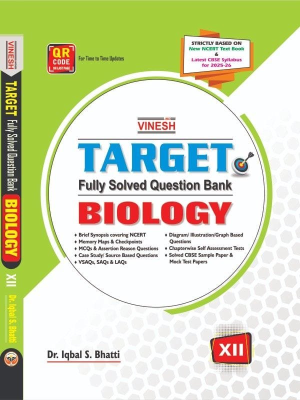 TARGET Fully Solved Question Bank Biology Class 12