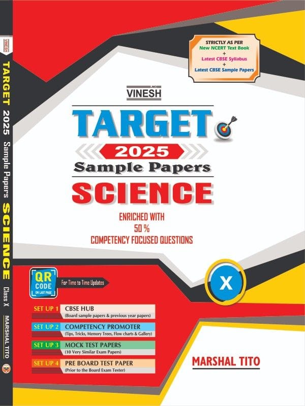 TARGET Sample Papers Science (Phy. Chem. Bio.) Class 10
