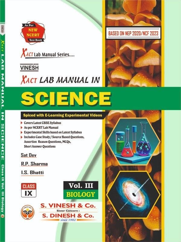 Xact Lab Manual In Science (in 3 Vol.) (Physics Vol. I, Chemistry Vol. II, Biology Vol. III) Class 9 - Image 4