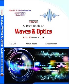 Waves & Optics B.Sc. IInd year  H.P.U