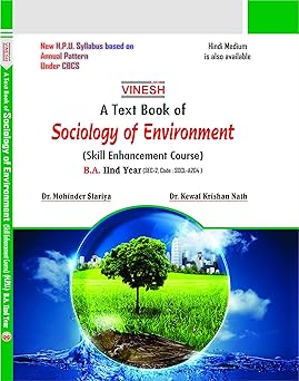 Sociology of Environment (English Medium) ( Skill Enhancement Course) B.A. 2nd Year H.P.U.