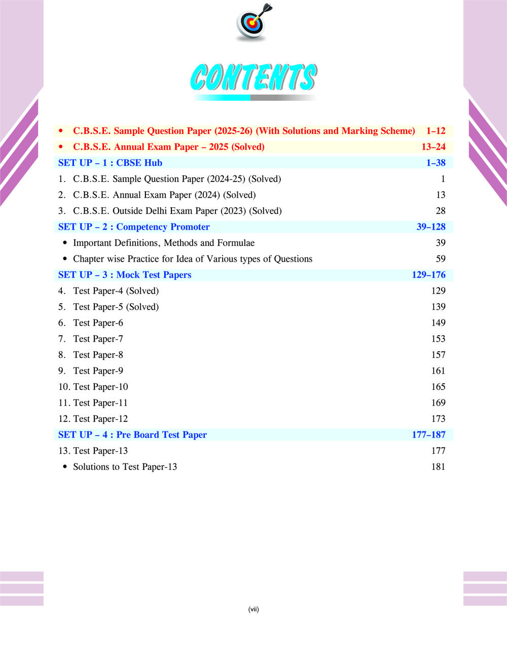 TARGET Sample Papers Mathematics Class 12 - Image 3