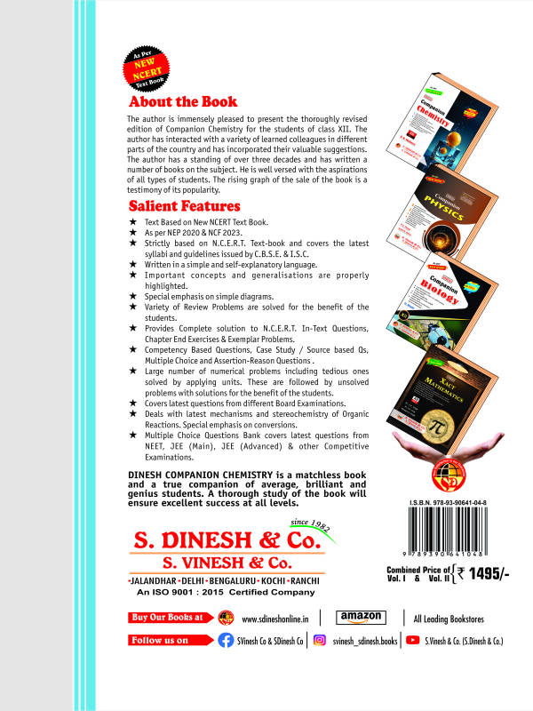 Companion Chemistry Vol I, II (New NCERT) Class 12 - Image 2
