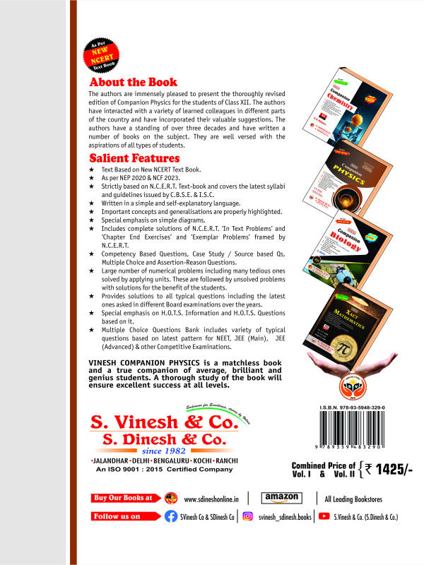 Companion Physics Vol I, II (New NCERT) Class 12 - Image 2