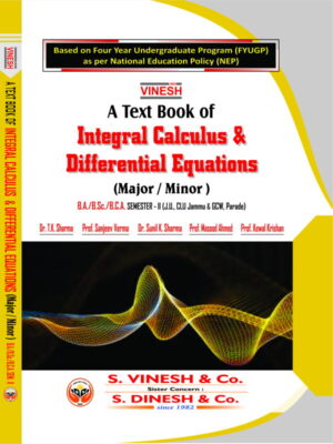 Integral Calculus and Differential Equations -B.A,B.Sc,BCA Sem. 2 (JU, CLU & GCW)