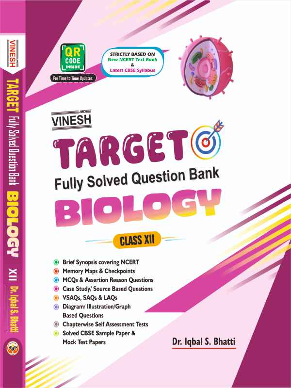 TARGET Fully Solved Question Bank Biology Class 12