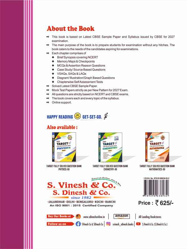 TARGET Fully Solved Question Bank Biology Class 12 - Image 2