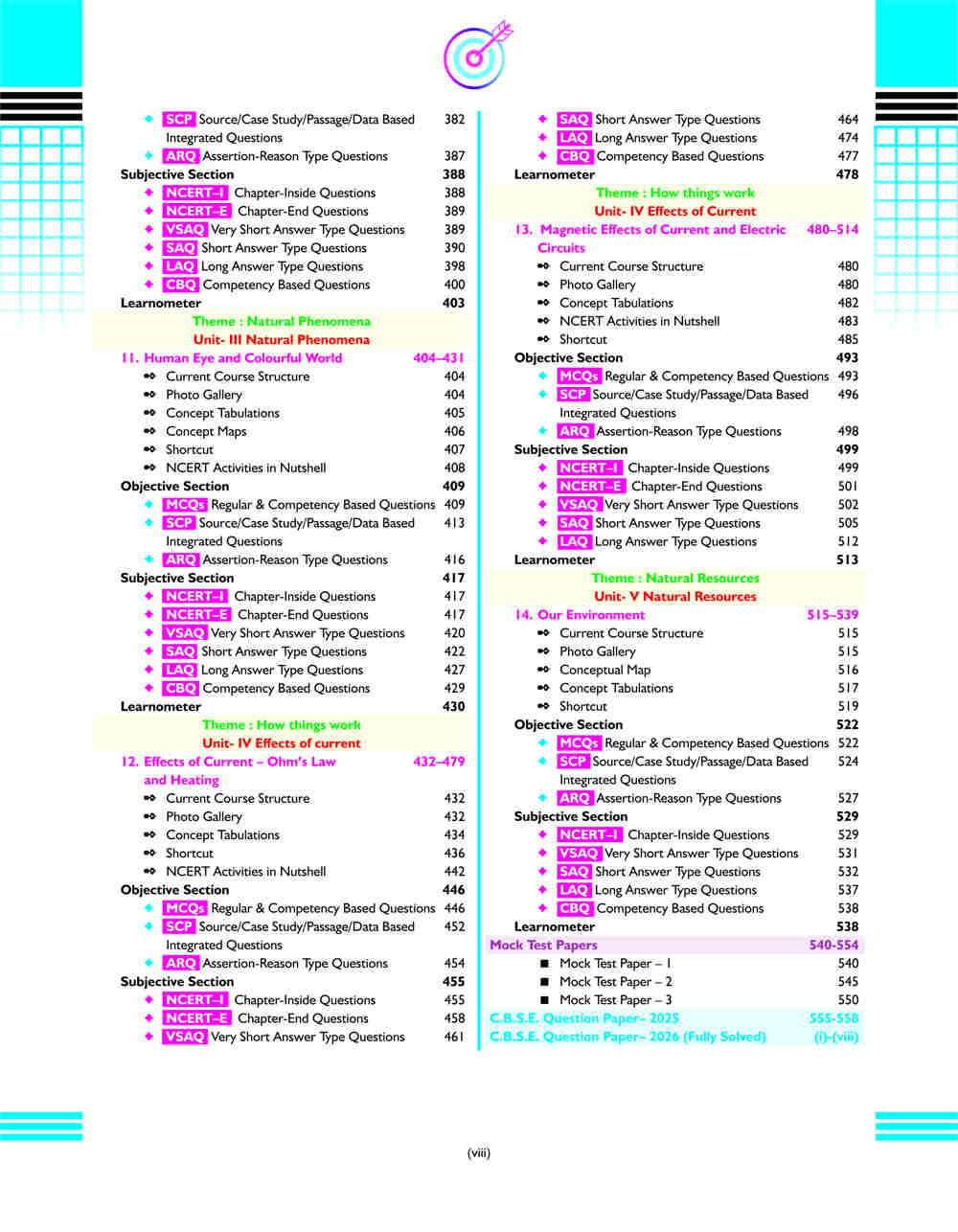 TARGET Fully Solved Question Bank Science (3 in 1 : Physics, Chemistry and Biology) Class 10 - Image 5