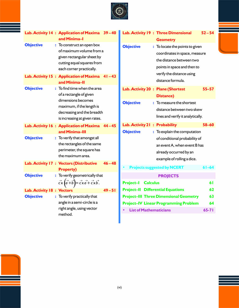 Xact Lab Manual in Mathematics Class 12 - Image 4